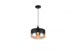 Dekor Lender moderní závěsná lampa z kovu a skla, šířka 250 mm 8433