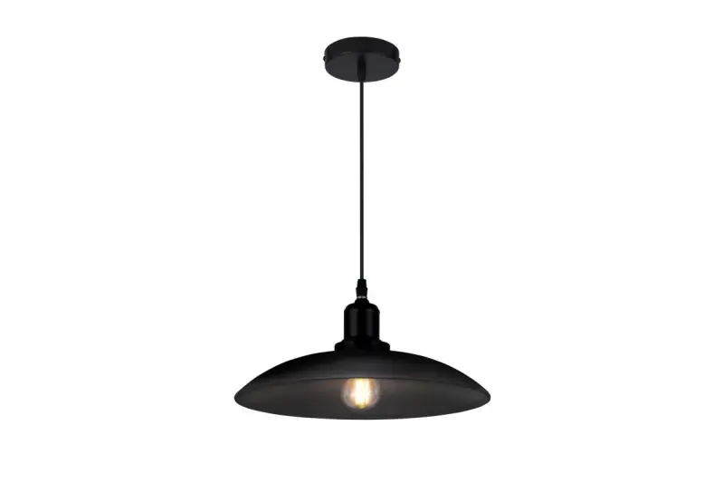 Decor Horizon matná černá industriální závěsná lampa 4512