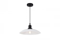 Decor Horizon matná bílá průmyslová závěsná lampa 4499