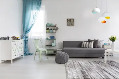 Decorační Mavia kulatá bílá žlutá závěsná lampa 4987