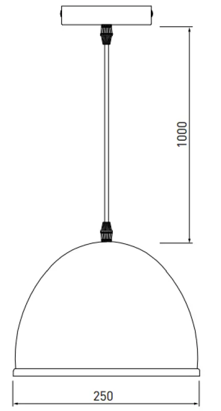 Dekor Katilu černá kovová závěsná lampa 1884