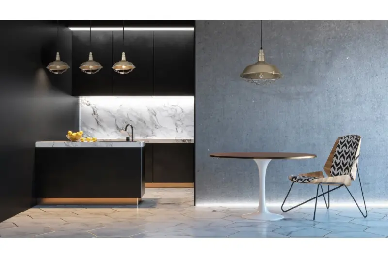 Deco Solen závěsná lampa industriálního tvaru se zlatou mřížkou, průměr 36,5 cm 3703