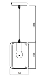 Decor Oxalis závěsná lampa s černým kovovým rámem v geometrickém tvaru, průměr 13 cm 3185