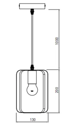 Decor Oxalis závěsná lampa s černým kovovým rámem v geometrickém tvaru, průměr 13 cm 3185