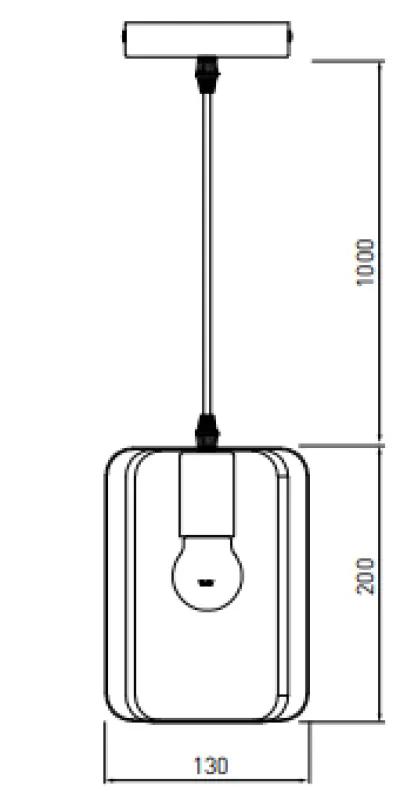 Decor Oxalis závěsná lampa s černým kovovým rámem v geometrickém tvaru, průměr 13 cm 3185