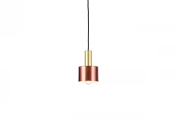Dekor Selvia závěsná lampa měděná s mosazným povrchem, průměr 12 cm 3208