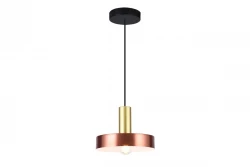 Decor Selvia závěsná lampa měď s mosazným povrchem průměr 20 cm 3222