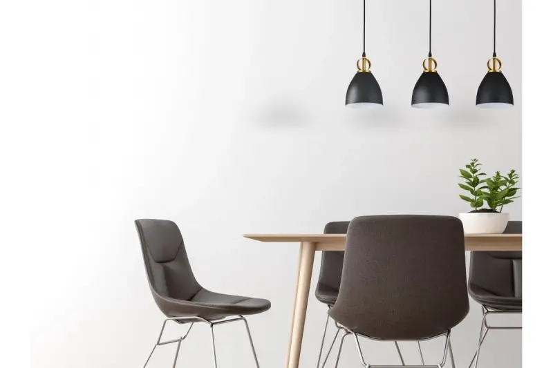 Dekor Kerala černá elegantní závěsná lampa 3239