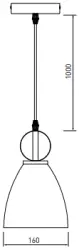 Dekor Kerala šedá elegantní závěsná lampa 3321