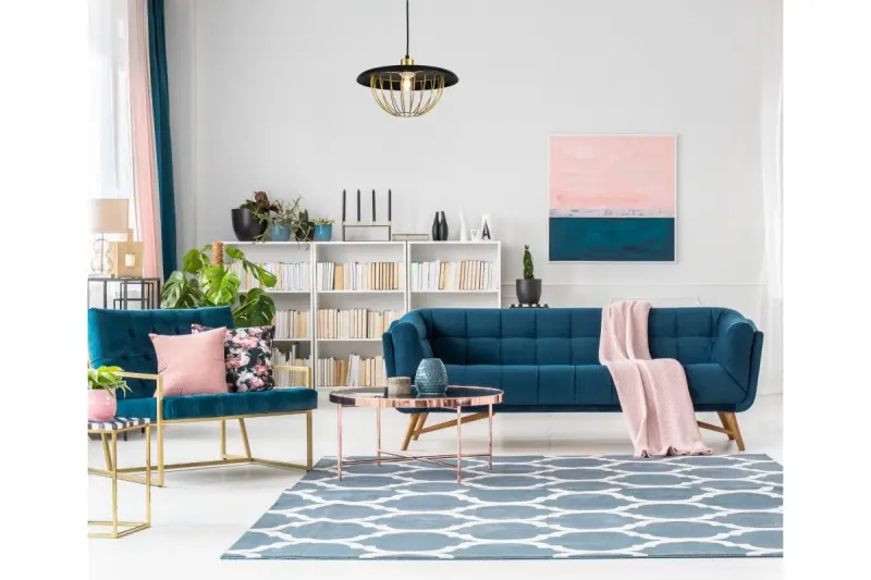 Decor Tulip moderní závěsná lampa s černým kovovým okrajem a zlatou drátěnou klecí 3444