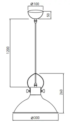 Decor Mees bílá kovová závěsná lampa s upevněním stínidla ve tvaru petrolejové lampy 2332