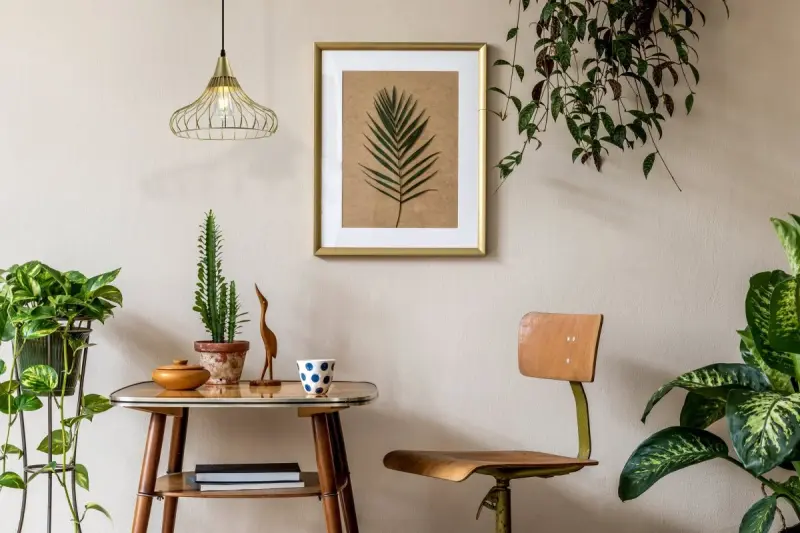 Dekor Lotte zlatá kuželovitá vintage drátěná závěsná lampa 2646