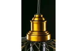 Decor Viela černá drátěná kovová závěsná lampa kulového tvaru, průměr 25 cm 6972