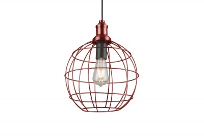 Decor Viela starožitná zlatá drátěná kovová závěsná lampa kulovitá, průměr 29 cm 7016