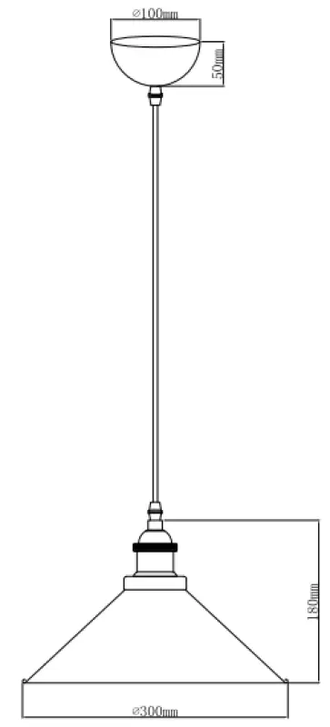 Decor Mani černá zlatá kovová závěsná lampa průměr 30 cm 4076