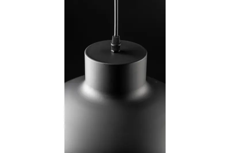 Decor Goldi černá zlatá moderní závěsná lampa průměr 42 cm 4113