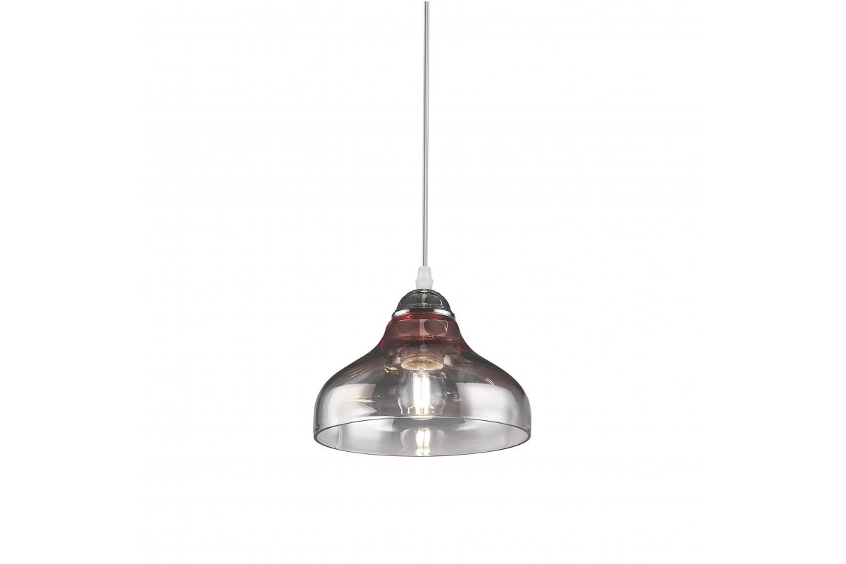 Decor Marite klasický závěsný lustr černé tónované sklo průměr 26 cm 7061