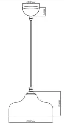 Decor Marite klasický závěsný lustr černé tónované sklo průměr 26 cm 7061