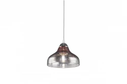 Decor Marite klasický závěsný lustr černé tónované sklo průměr 26 cm 7061