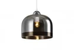 Decor Lati válcová černá závěsná lampa sklo průměr 23,5 cm 7122