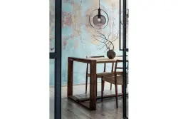 Decor Xalis závěsná lampa s černým drátěným stínítkem a kovovým okrajem, průměr 19,5 cm 7214