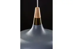 Dekor Skandi moderní šedá závěsná lampa, průměr 35 cm, 7368