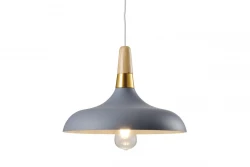 Dekor Skandi moderní šedá závěsná lampa, průměr 35 cm, 7368