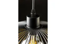 Deco Reto vintage černá drátěná závěsná lampa, průměr 40 cm, 4137