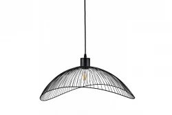 Deco Reto vintage černá drátěná závěsná lampa, průměr 40 cm, 4137