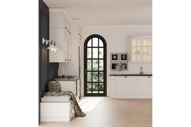 Decor Loret nastavitelná bílá nástěnná lampa s vypínačem, průměr 20 cm, 8267