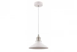 Deco Loret nadčasová bílá závěsná lampa průměr 20,5 cm 9691