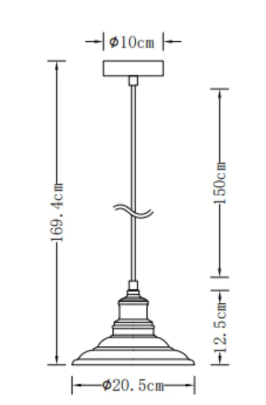 Deco Loret nadčasová bílá závěsná lampa průměr 20,5 cm 9691
