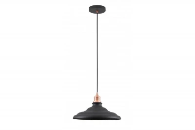 Decor Loret nadčasová černá závěsná lampa, průměr 34,8 cm, 9721