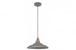 Deco Loret nadčasová šedá závěsná lampa průměr 34,8 cm 9790
