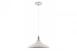 Decor Loret nadčasová bílá závěsná lampa, průměr 34,8 cm, 9844