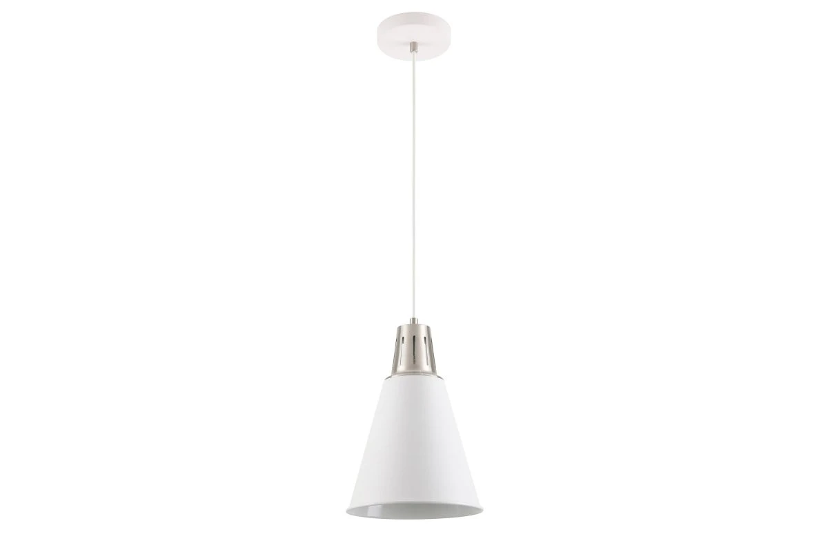 Dekor Gianni stylová bílá závěsná lampa, průměr 22 cm, 8075
