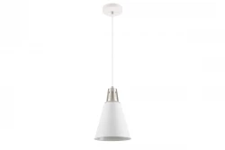 Dekor Gianni stylová bílá závěsná lampa, průměr 22 cm, 8075