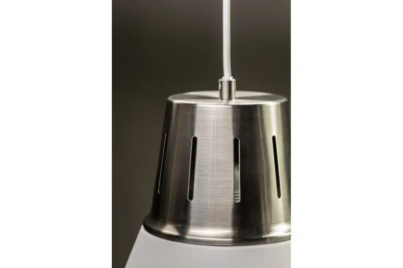 Dekor Gianni stylová bílá závěsná lampa, průměr 22 cm, 8075