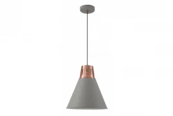 Decoreer Gianni stijlvolle grijs koperen hanglamp met een doorsnee van 32 cm, 8167.
