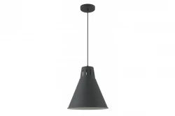 Dekor Gianni stylová úplně černá závěsná lampa, průměr 32 cm, 8136