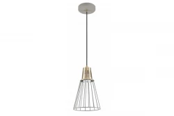 Decoreer Kaliope modieuze grijze draadhanglamp 18 cm doorsnee 8143