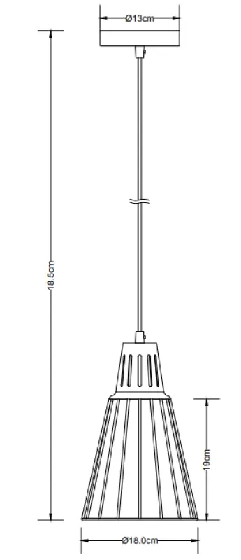 Decoreer Kaliope modieuze grijze draadhanglamp 18 cm doorsnee 8143