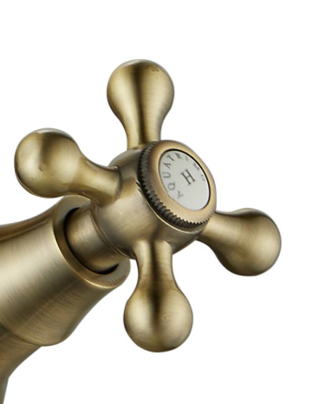 AquaTrimo Windsor klasická kuchyňská nostalgická kuchyňská baterie s úhlovým výtokem bronz 21WS7531BN