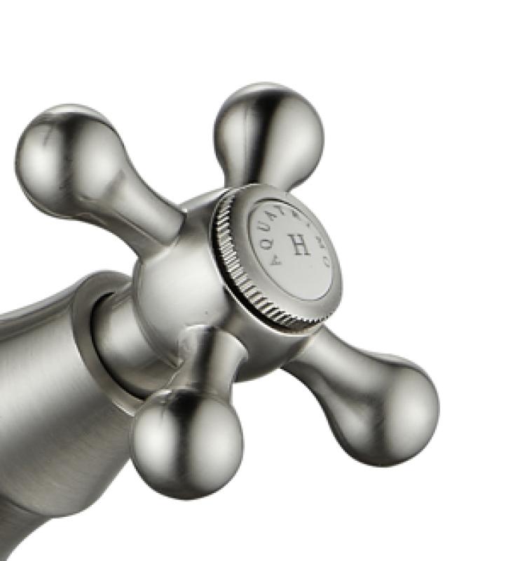 AquaTrimo Windsor klasická kuchyně nostalgická kuchyňská baterie s pravoúhlým výtokem RVS 21WS7531NM