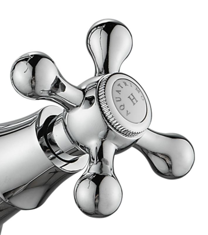 AquaTrimo Windsor 2-otvorová klasická kuchyňská nostalgická můstková kuchyňská baterie s kolenním výtokem chrom 21WS7653CM