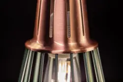 Dekor Kaliope módní zelená závěsná lampa s drátěným stínidlem, průměr 18 cm, 8044