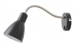 Decor Etore černá nástěnná lampa s kovovým ramenem, průměr 11 cm, 1860