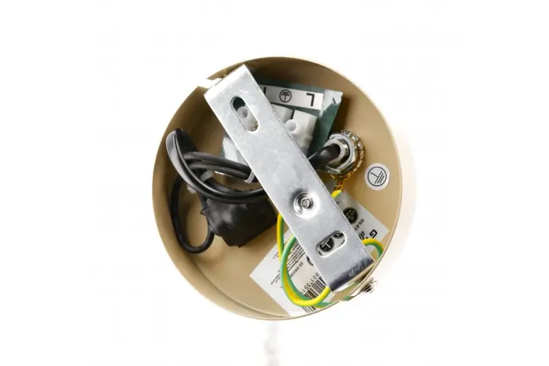 Decor Etore béžová nástěnná lampa s kovovým ramenem, průměr 11 cm, 1907