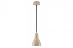Etore beige závěsná lampa s černým kabelem 2089