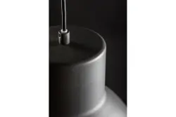 Decor Dante černá matná závěsná lampa s bílým vnitřkem průměr 27,5 cm 2119
